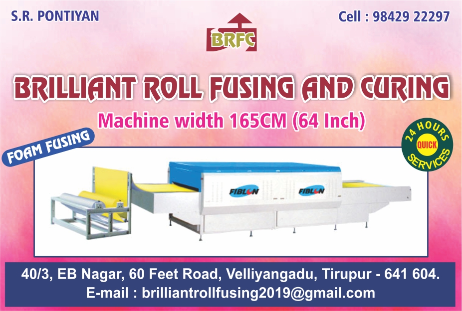 BRILLIANT ROLL FUSING AND CURING