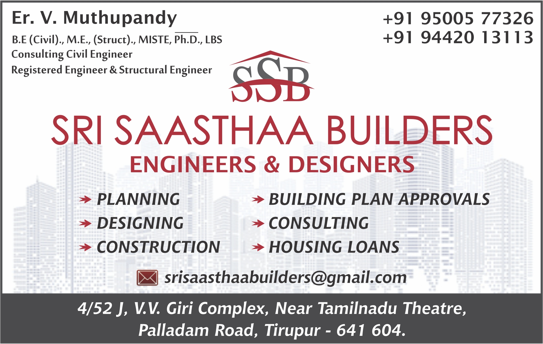 SRI SAASTHAA BUILDERS