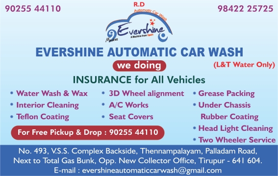 EVERSHINE AUTOMATIC CAR WASH